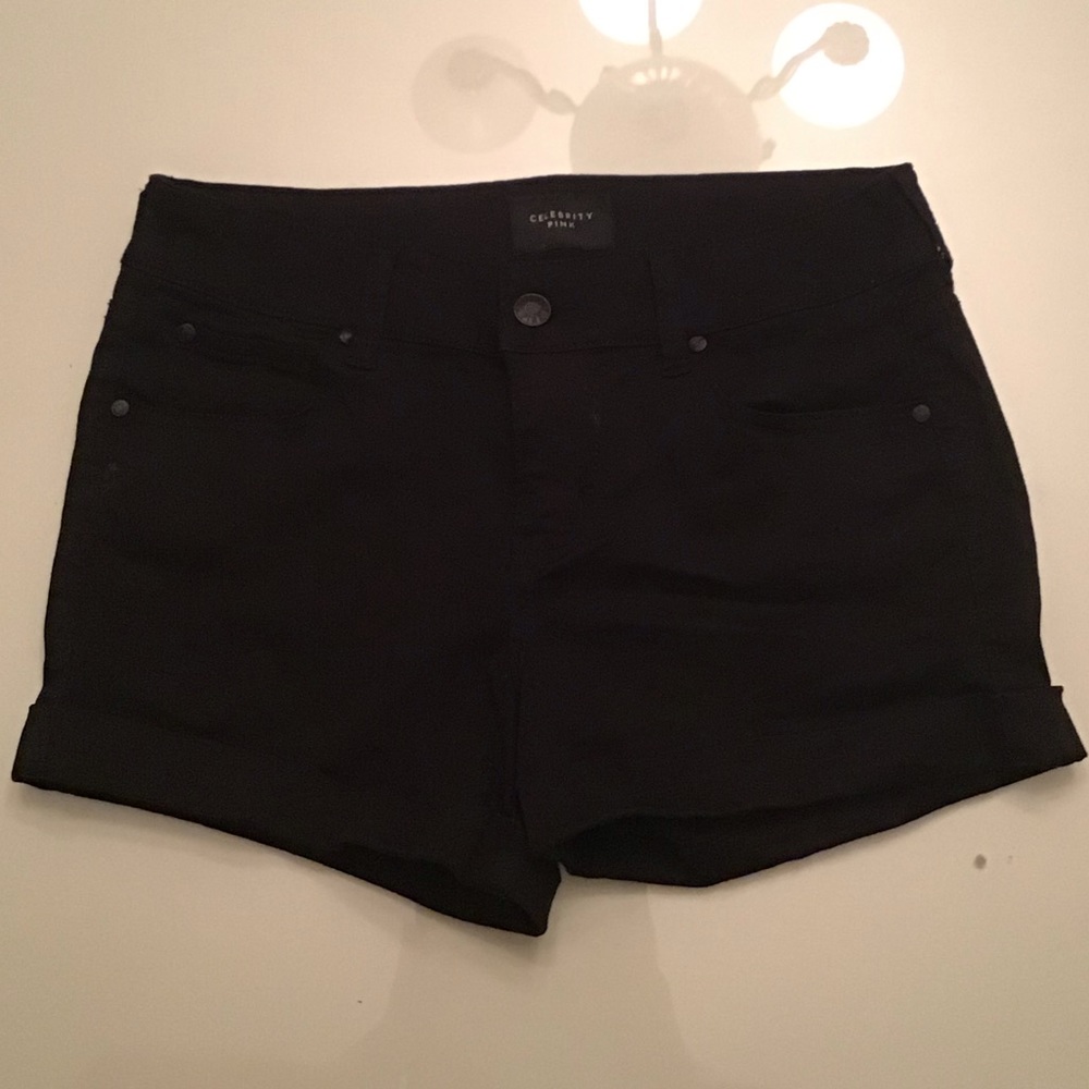 Black Jean Shorts